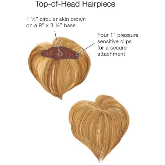 DILLARDS Gabor Top Tier Top-Of-The-Head Hair Piece By Hairuwear, Gl30-32 Dark Copper - Image 3